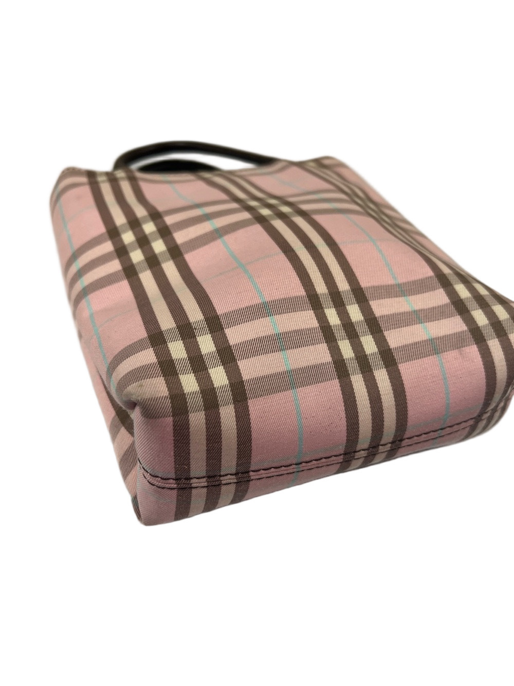 Burberry Pink Plaid Novacheck Mini Tote - Picture 9 of 13